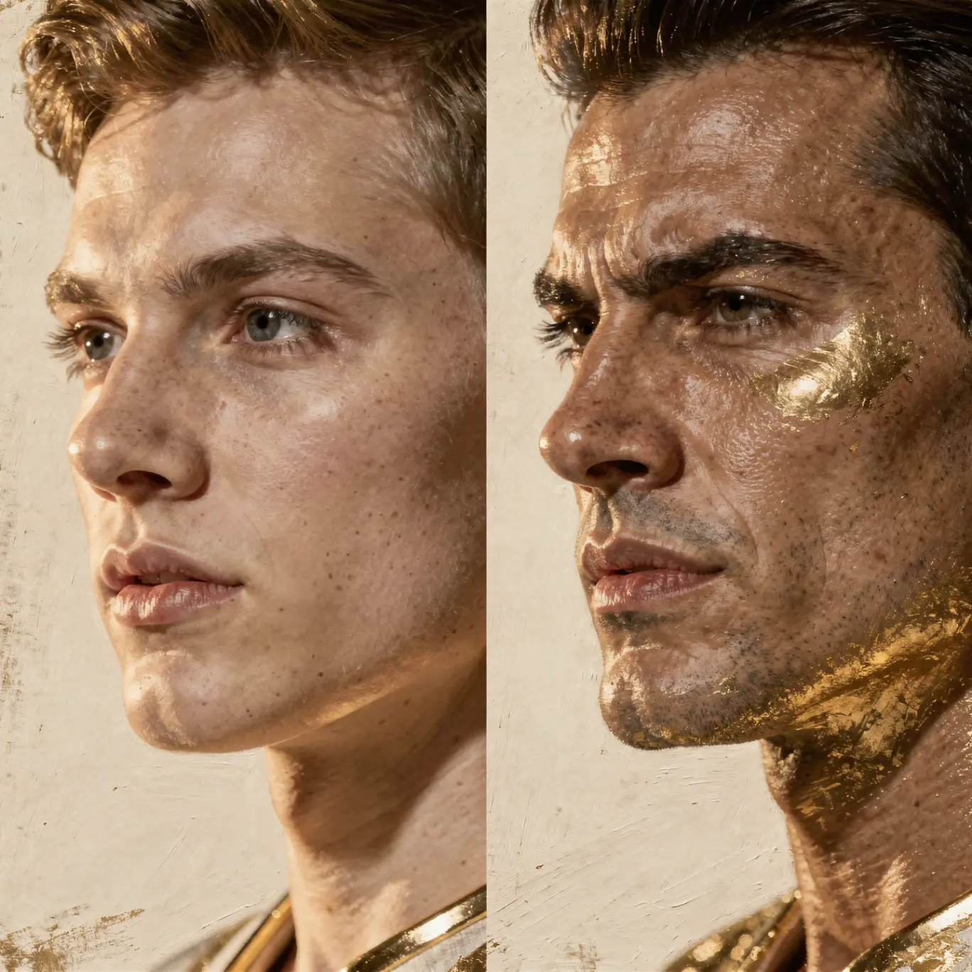 Proporções faciais masculinas